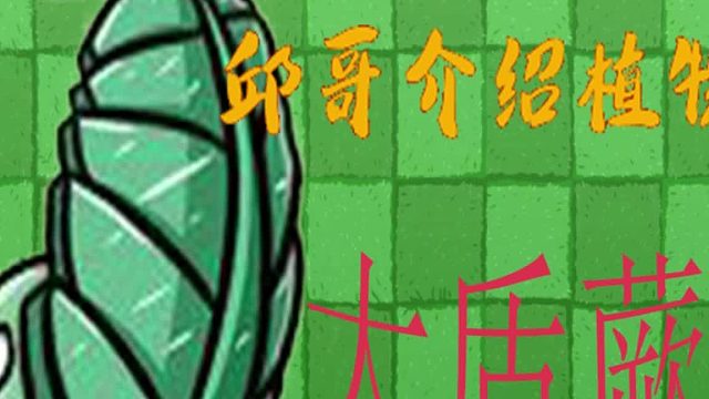 27邱哥介绍植物：植物大战僵尸之大盾蕨！