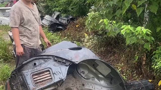 保时捷帕拉梅拉970后叶子板 宝马7系F02后沙板 奔驰E级212前纵梁拆车配件 #拆车件 #陈田马