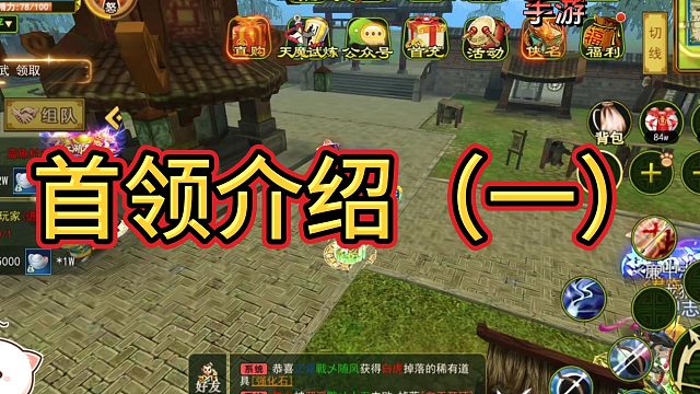 热血江湖手游：怀旧版！首领boss介绍