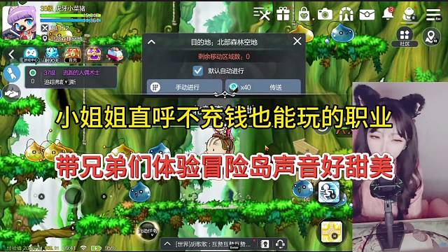 小姐姐坦言不充钱也可以一起玩的职业，冒险岛枫之传说手游