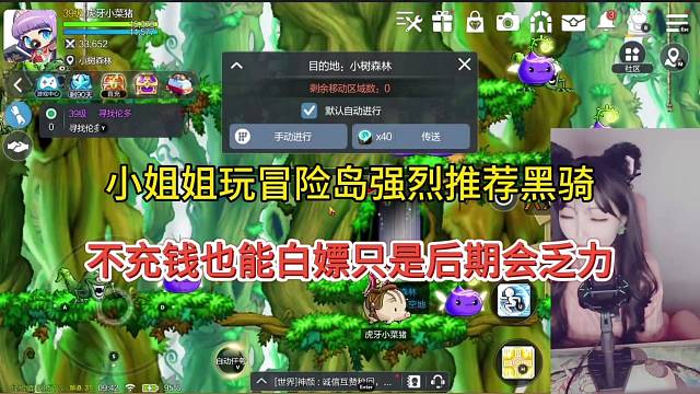 小姐姐推荐玩冒险岛黑骑，不充钱也可以白嫖！#冒险岛枫之传说手游