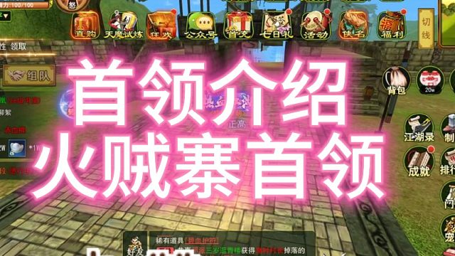 热血江湖手游：怀旧版！首领介绍六