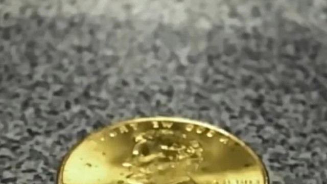 金币上可以滴多少水？