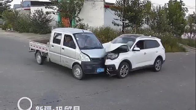 未安全带发生事故腾空飞起！