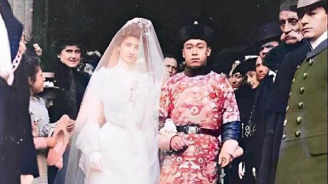 轰动一时！100多年前的跨国婚姻 ，清朝官员迎娶法国美女