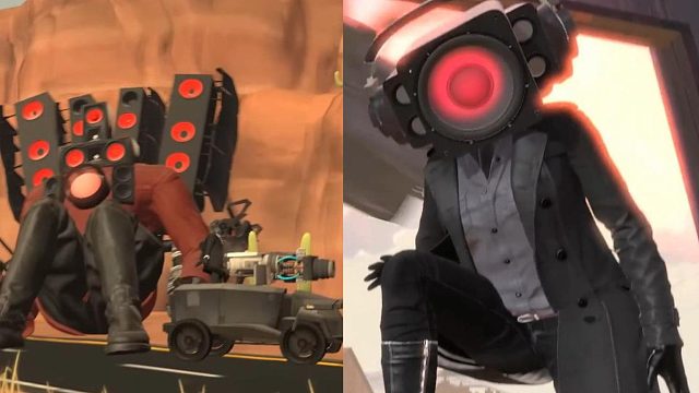 同人版泰坦音响人败北，女音响人VS马桶科学家