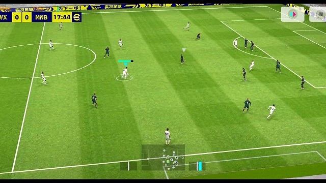 实况足球南杨 绕开门将进球