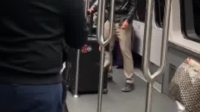 旧金山地铁真的很贴心！随机送给乘客一场精彩的鼠鼠表演