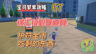 寶可夢(mèng)紫攻略67：錦匯鎮(zhèn)必拿道具，護(hù)符金幣，吃剩的東西
