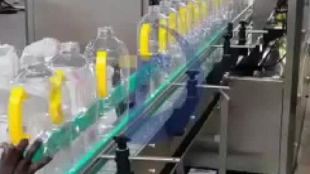 溶剂包装线-20升自动洗桶包装线