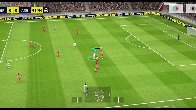 实况足球南杨 射柱入球