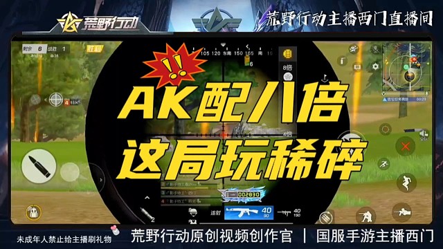 AK配八倍，主播这局玩稀碎