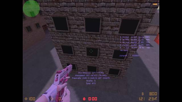 跳到坡上应该需要265以上吧