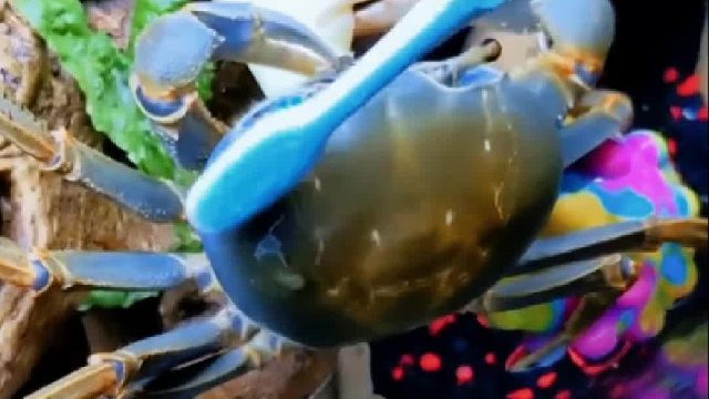 团圆之日小姐姐后厨对小螃蟹不经意的举动，没想到给她带来意外惊喜