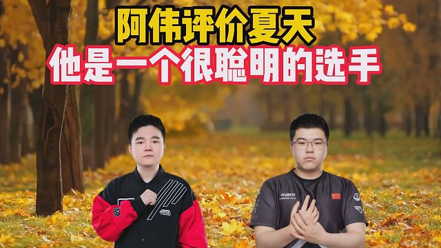 阿伟评价夏天，他是一个很聪明的选手