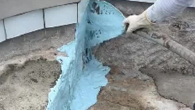 国外家庭版泳池的建造过程