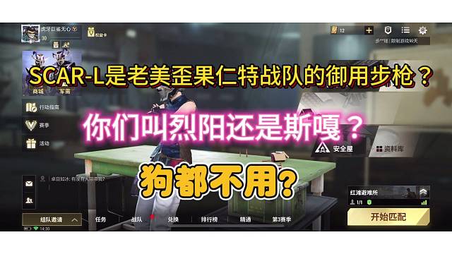 SCAR-L突击步枪:斯嘎这把突击步枪之所以有这样的外号,可是非常正经的发音音译过来的。改造测试实战