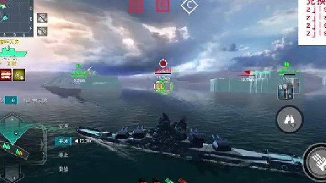 打海战，一定要学会预判#军舰 #海战 #战舰猎手 #手游