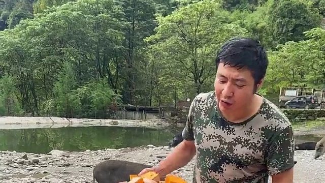 今天南瓜没削皮，失败