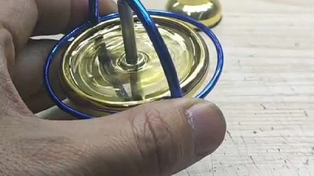 角动量守恒定律，能够让物体倾斜角度不倒，这玩意是真神奇呀