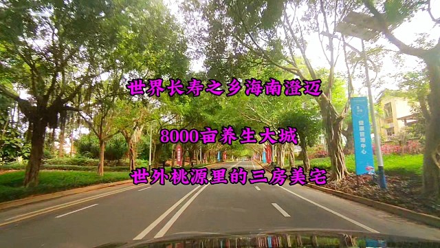海南澄邁老城公園里的房子