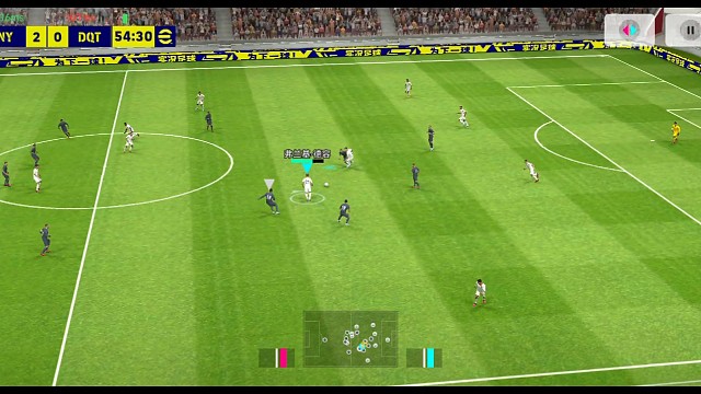 实况足球南杨 内切造点球