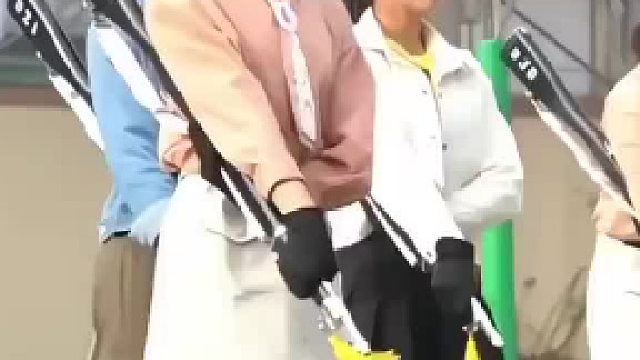 台湾高中女子仪队，新一批的小学妹要开始表演啦