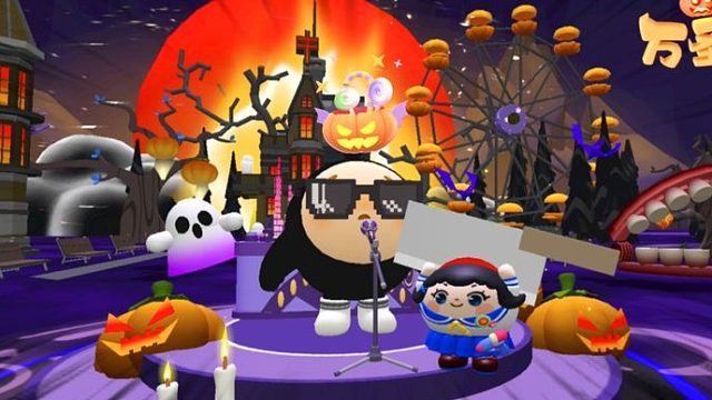 蛋仔派对：超好玩的万圣节地图，僵尸和幽灵一直追塔米！