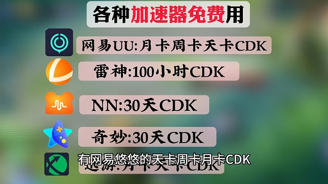 免费加速器永久口令及cdk放出 uu nn 雷神 迅游 奇妙 人人可领人人有份#游戏 #steam游