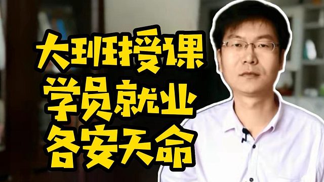 大班授课学员就业各安天命 #电脑培训  #技能培训  #IT培训