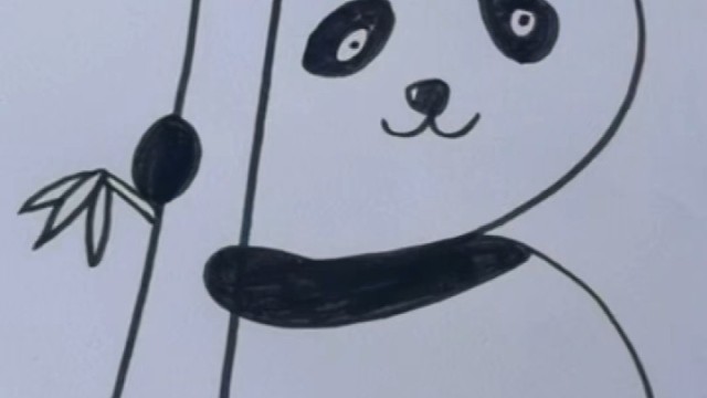 简笔画大熊猫