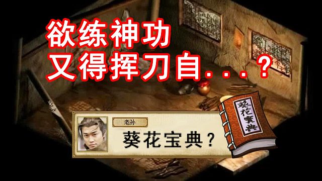 所以无论是什么金庸游戏，开局都得挥刀自？？
