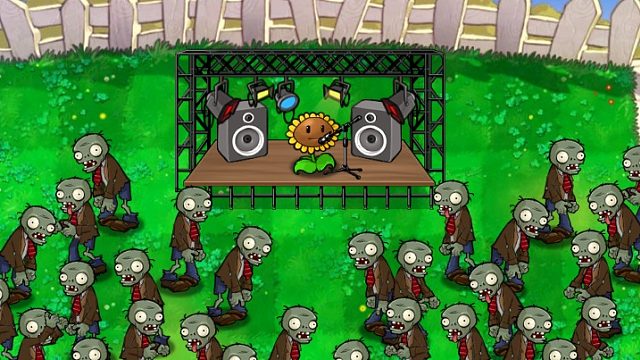 搞怪pvz，有缘千里来相聚。布阵！