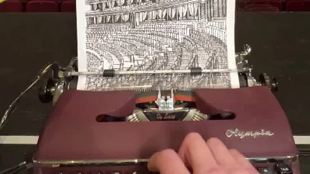 打字机作画，太强了！