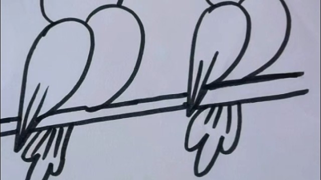 简笔画小鸟