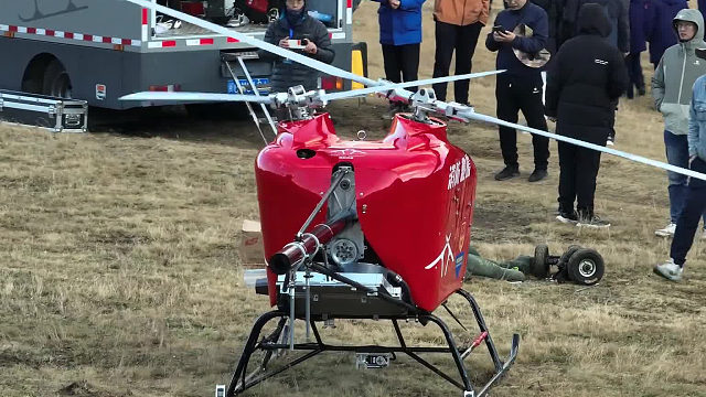 国内首创交叉双旋翼无人直升机