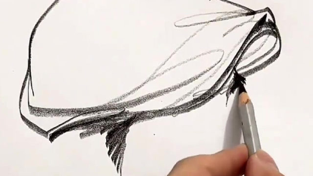 一笔画肖像，厉害……