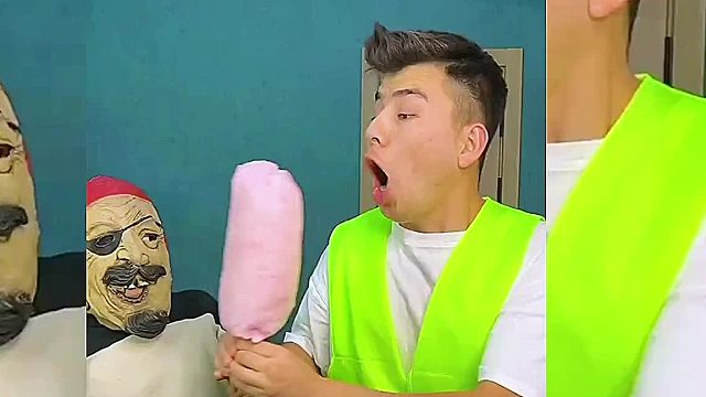 老婆不小心把娃娃扔了，幸亏老公机智，化险为夷！