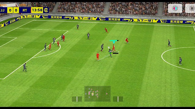 实况足球南杨 持续强攻
