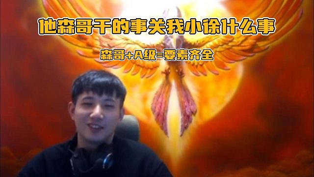 森哥“一本正经”辟谣；叫我小徐就好了；他森哥干的事关我小徐什么事，我要避什么风头？