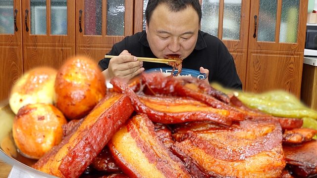 冰箱里有点五花肉，阿强做济南名吃，把子肉，肥而不腻，下饭神器