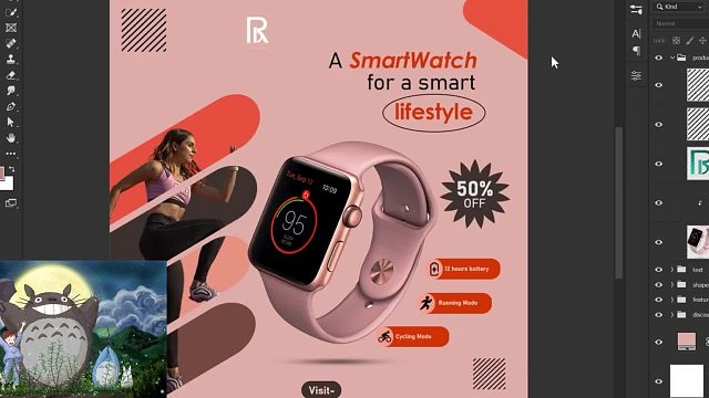 亚马逊手表 主图产品海报设计