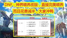 神界來了！喂養(yǎng)改版，花費(fèi)減半，大家沖鴨