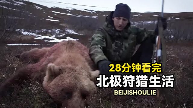 北极狩猎生活系列：猎人丛林捕捉百公斤黑熊，猎人猎鸭补充伙食！