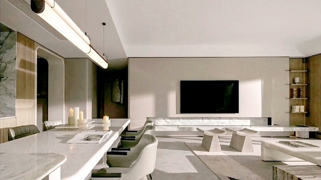 180平现代简约风格大平层装修设计案例