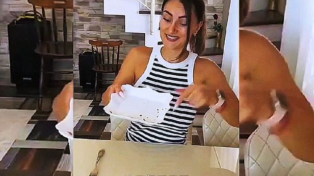 老婆偷吃垃圾食品，老公愤怒了：让你尝尝我的厉害！