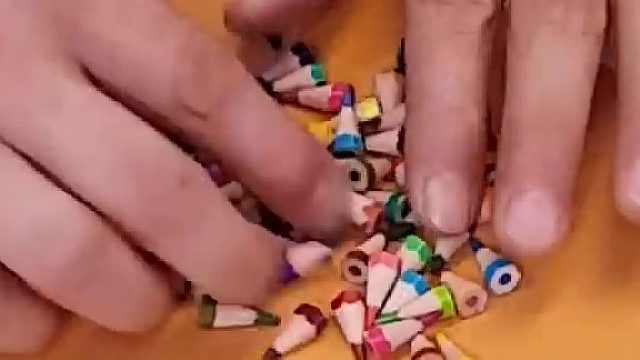 铅笔也能做出工艺品