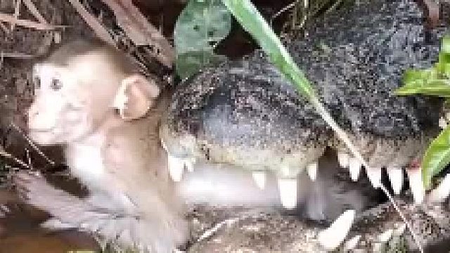 很多人就像这只猴子，自己已经是别人嘴里的一块肉了，但是不妨碍他们岁月静好