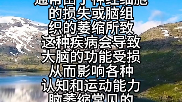 小脑萎缩与脑萎缩的区别