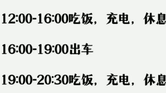 优秀的网约车师傅出车时间